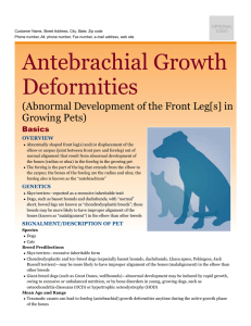 Antebrachial Growth Deformities