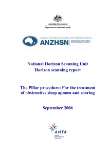 The Pillar Procedure - the Australia and New Zealand Horizon