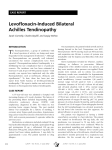 Levofloxacin-Induced Bilateral Achilles Tendinopathy