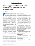 Phenazopyridine Hydrochloride - Society of Urologic Nurses and