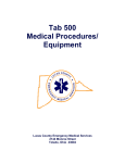 Medical Procedures/Equipment, Tab 500