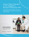 Krames Patient Education is now integrated in Allscripts