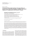 Review Article Treatment of Fibromyalgia Syndrome