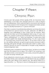 Chapter Fifteen Chronic Pain