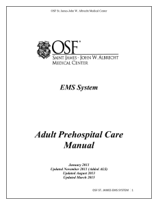 OSF St. James EMS System