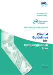 CLINICAL GUIDELINES FOR IMMUNOGLOBULIN USE