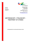 ureteroscopy / pyeloscopy - treatment of stones
