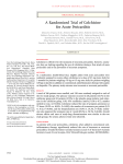 A Randomized Trial of Colchicine for Acute Pericarditis