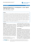 Hyperandrogenism in menopause: a case report and literature review