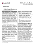 Irritable Bowel Syndrome (PDF | 73KB)