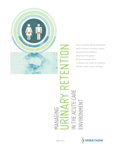 Managing Urinary Retention in the Acute Care Environment