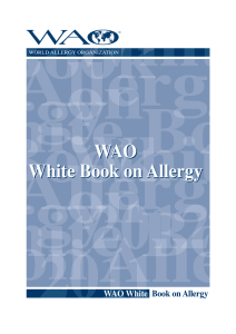 WAO White Book on Allergy WAO White Book on Allergy