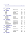 Course Listings