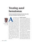 Treating aural hematomas
