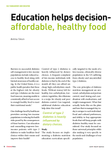 Education helps decision- making for affordable, healthy food and