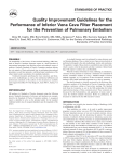 Quality Improvement Guidelines for the Performance of Inferior Vena