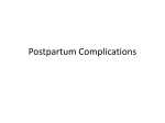 Postpartum Complications - kusm