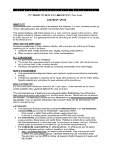 Gastroenteritis - Division of Students Affairs