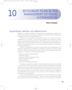botulinum toxin in the management of focal