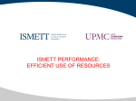 ISMETT PERFORMANCE: EFFICIENT USE OF RESOURCES