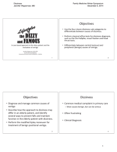 A case-based approach to the dizzy patient