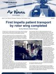First Impella patient transport by rotor wing completed