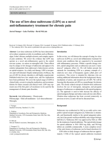 The use of low-dose naltrexone (LDN) as a novel anti