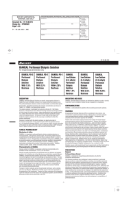 DIANEAL Peritoneal Dialysis Solution