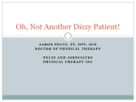 Oh, Not Another Dizzy Patient - Peltz and Associates Physical Therapy