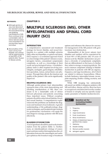 Chapter 5: Multiple sclerosis, other myelopathies and spinal cord