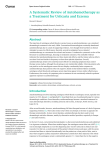 A Systematic Review of Autohemotherapy as a Treatment for