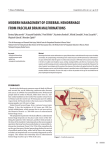 modern management of cerebral hemorrhage from vascular brain