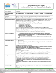 BLOOD PRODUCT FACT SHEET Antihemophilic Factor / von