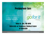 Postpartum Care - The GO FOR IT Course