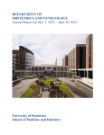 2014-2015 Annual Report - University of Rochester Medical Center