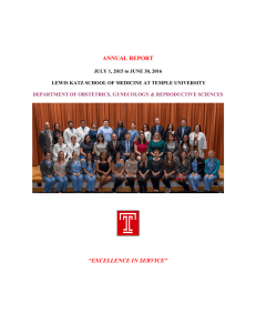 annual report - Lewis Katz School of Medicine at Temple University