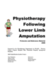 Physiotherapy Following Lower Limb Amputation