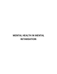 Mental Health In Mental Retardation