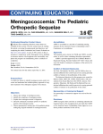 Meningococcemia: The Pediatric Orthopedic Sequelae
