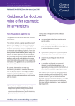 Guidance for doctors who offer cosmetic interventions