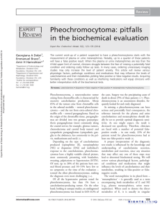 Pheochromocytoma: pitfalls in the biochemical evaluation