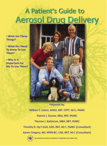A Patient`s Guide to Aerosol Drug Delivery - COPD