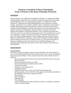 American Association of Sleep Technologists Scope of Practice of
