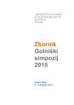 Golniški simpozij 2015: Zbornik povzetkov