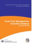 Acute Pain Management: Scientific Evidence