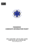 aaes paramedic information packet