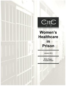 Women`s Healthcare in Prison - Correctional Institution Inspection