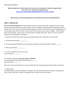 Broselow – Participant Worksheet