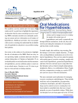 Oral Medications for Hyperhidrosis