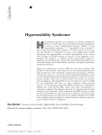 Hypermobility Syndrome - Physical Therapy Journal